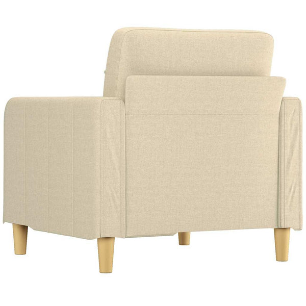 Sessel Creme Stoff 60 cm