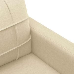 Sessel Creme Stoff 60 cm