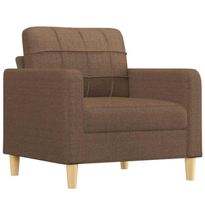 Brauner Stoff Sessel 60 cm