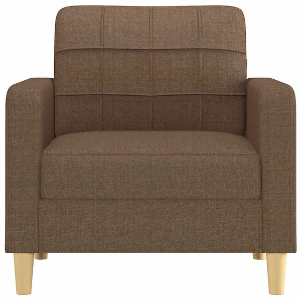 Brauner Stoff Sessel 60 cm