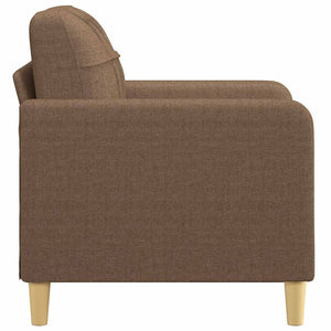 Brauner Stoff Sessel 60 cm