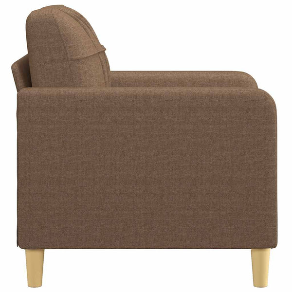 Brauner Stoff Sessel 60 cm