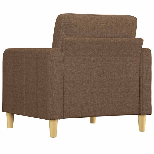 Brauner Stoff Sessel 60 cm