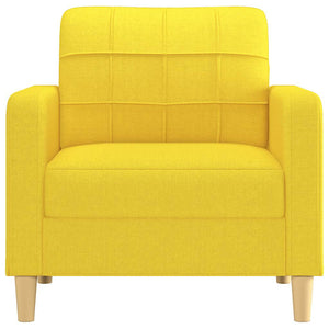 Hellgelber Stoff Sessel, 60 cm