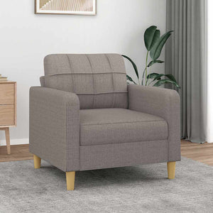 Taupe Stoff Sessel 60 cm