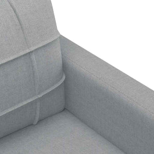 2-Sitzer Sofa Hellgrau Stoff 120cm