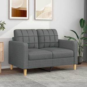 Dunkelgraues 2-Sitzer Sofa, 120cm