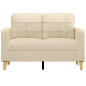 2-Sitzer Sofa Creme Stoff 120 cm