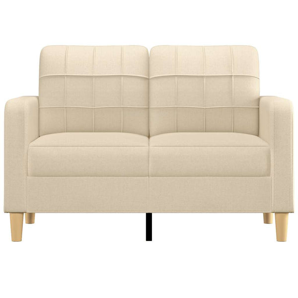 2-Sitzer Sofa Creme Stoff 120 cm
