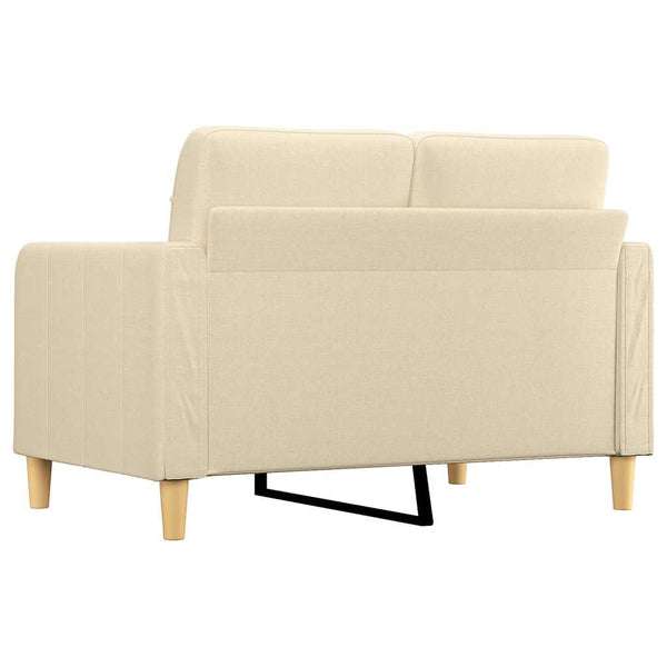 2-Sitzer Sofa Creme Stoff 120 cm
