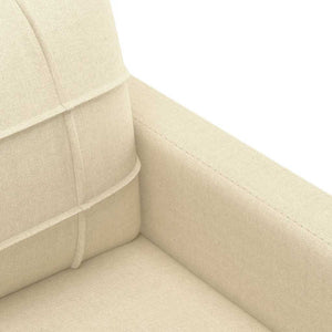 2-Sitzer Sofa Creme Stoff 120 cm