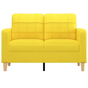 Hellgelbes 2-Sitzer Sofa, 120 cm