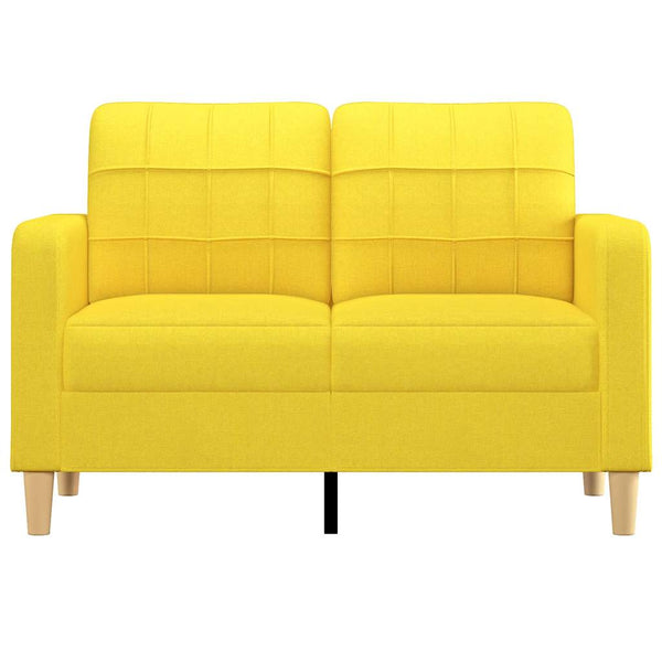 Hellgelbes 2-Sitzer Sofa, 120 cm