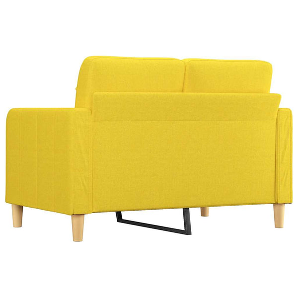 Hellgelbes 2-Sitzer Sofa, 120 cm