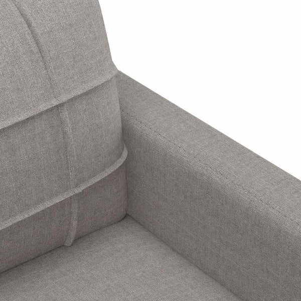 vidaXL Canapé à 2 places taupe 120 cm en tissu