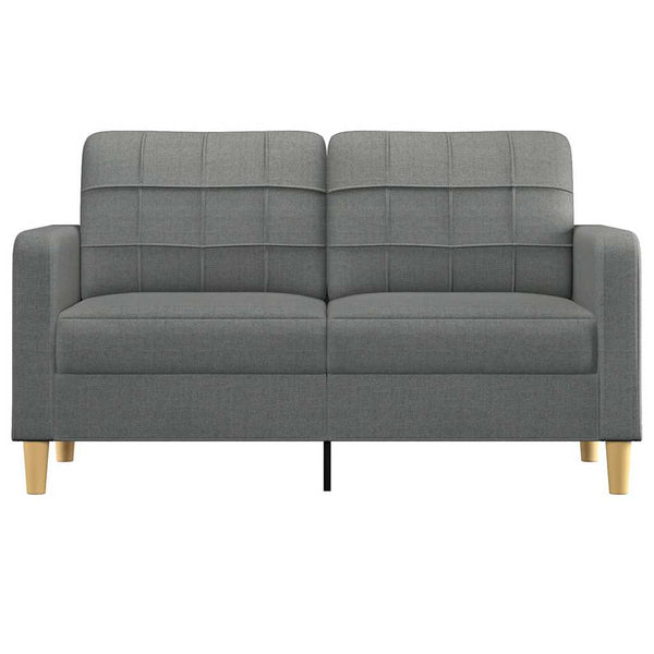 2-Sitzer Sofa Dunkelgrau Stoff 140 cm