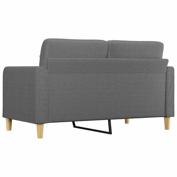 2-Sitzer Sofa Dunkelgrau Stoff 140 cm