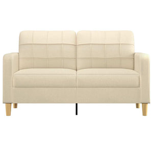 2-Sitzer Sofa Creme Stoff 140 cm
