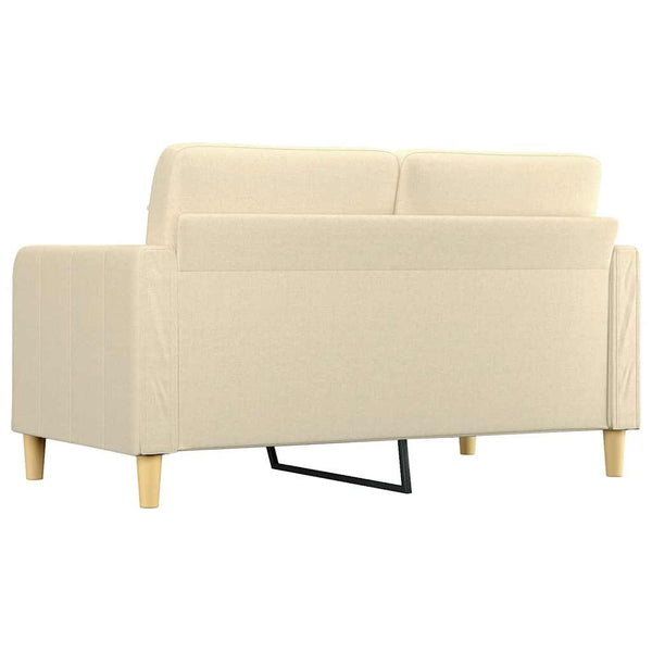 2-Sitzer Sofa Creme Stoff 140 cm
