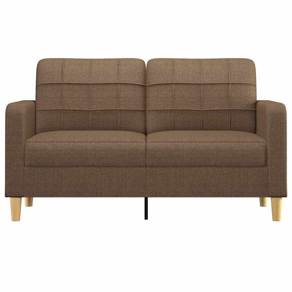 Braunes 2-Sitzer Sofa Stoff 140 cm