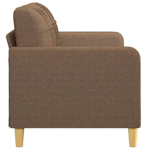 Braunes 2-Sitzer Sofa Stoff 140 cm