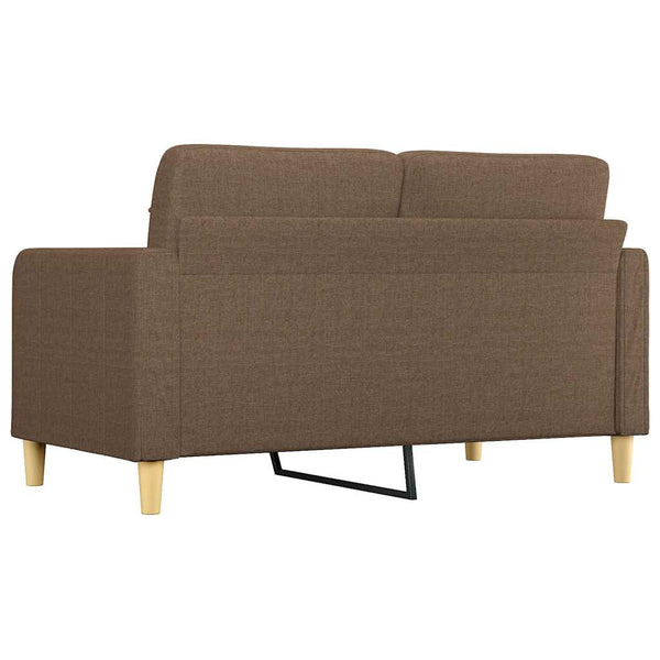 Braunes 2-Sitzer Sofa Stoff 140 cm