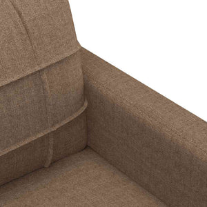 Braunes 2-Sitzer Sofa Stoff 140 cm