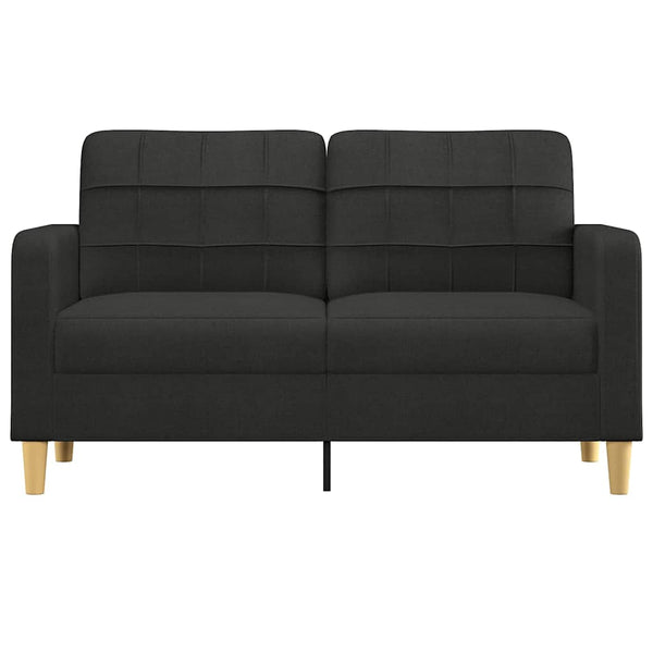 Schwarzes 2-Sitzer Sofa, 140cm