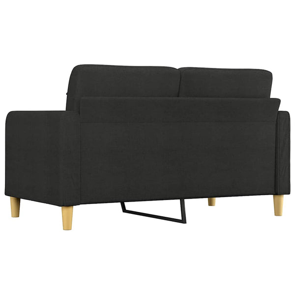 Schwarzes 2-Sitzer Sofa, 140cm