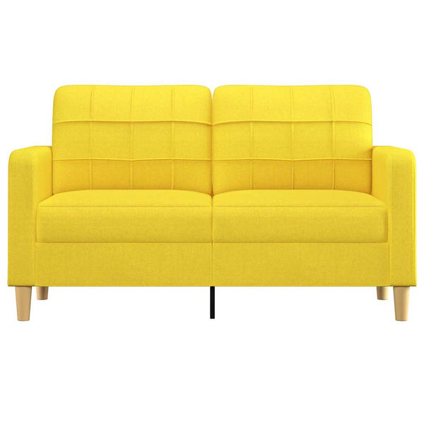 2-Sitzer Sofa Hellgelb Stoff 140cm