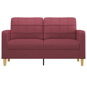 Weinrotes 2-Sitzer Sofa, 140 cm