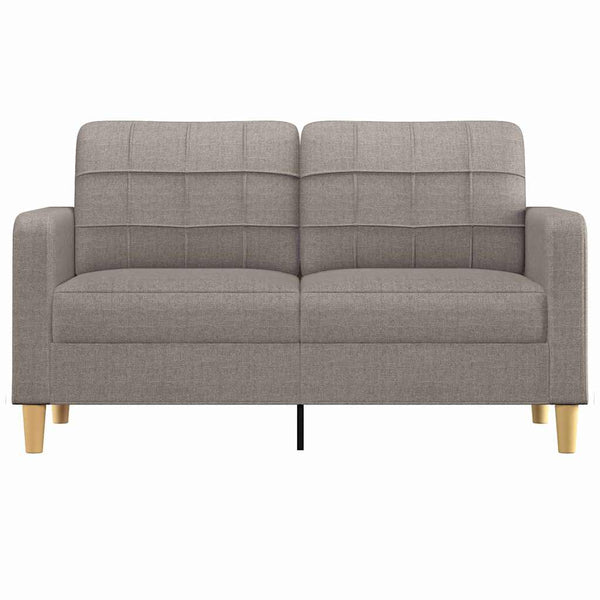 2-Sitzer Sofa Taupe Stoff 140 cm