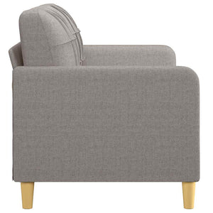 2-Sitzer Sofa Taupe Stoff 140 cm