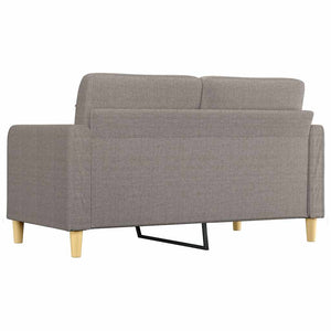 2-Sitzer Sofa Taupe Stoff 140 cm