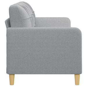 Canapé 3 places vidaXL gris clair 180 cm tissu
