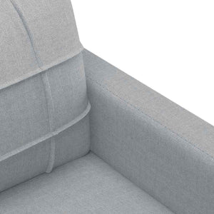 Canapé 3 places vidaXL gris clair 180 cm tissu