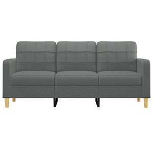 3-Sitzer Sofa Dunkelgrau Stoff 180 cm