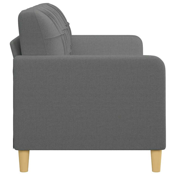 3-Sitzer Sofa Dunkelgrau Stoff 180 cm