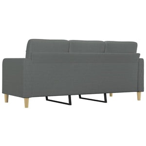 3-Sitzer Sofa Dunkelgrau Stoff 180 cm