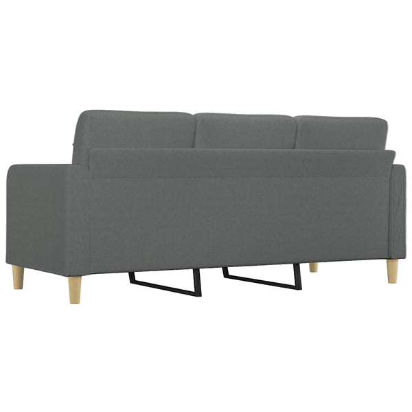 3-Sitzer Sofa Dunkelgrau Stoff 180 cm