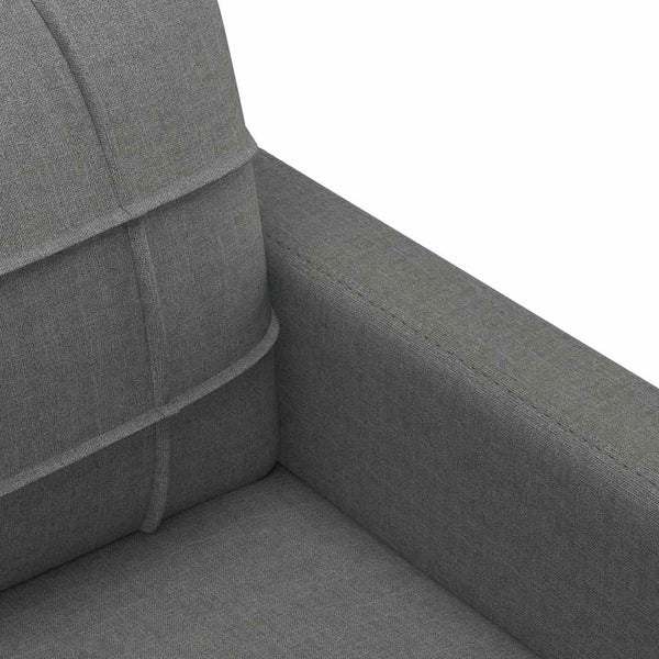3-Sitzer Sofa Dunkelgrau Stoff 180 cm