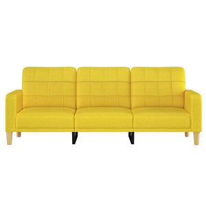 3-Sitzer Sofa Hellgelb Stoff 180cm