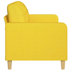 3-Sitzer Sofa Hellgelb Stoff 180cm