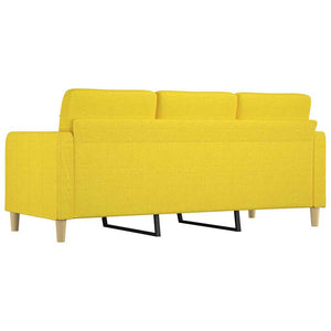 3-Sitzer Sofa Hellgelb Stoff 180cm