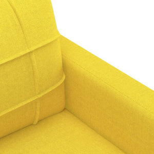 3-Sitzer Sofa Hellgelb Stoff 180cm