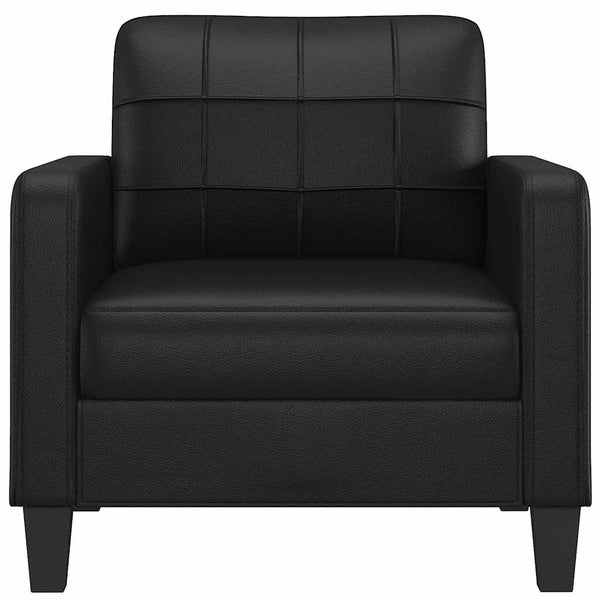 vidaXL Fauteuil noir 60 cm similicuir
