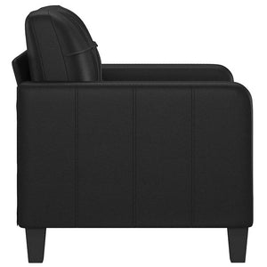 vidaXL Fauteuil noir 60 cm similicuir