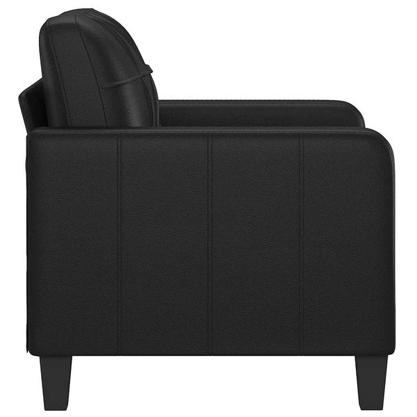 vidaXL Fauteuil noir 60 cm similicuir