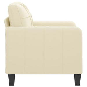 vidaXL Armchair Cream 60 cm Faux Leather