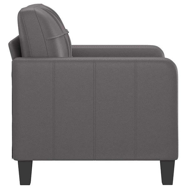 vidaXL Armchair Grey 60 cm Faux Leather